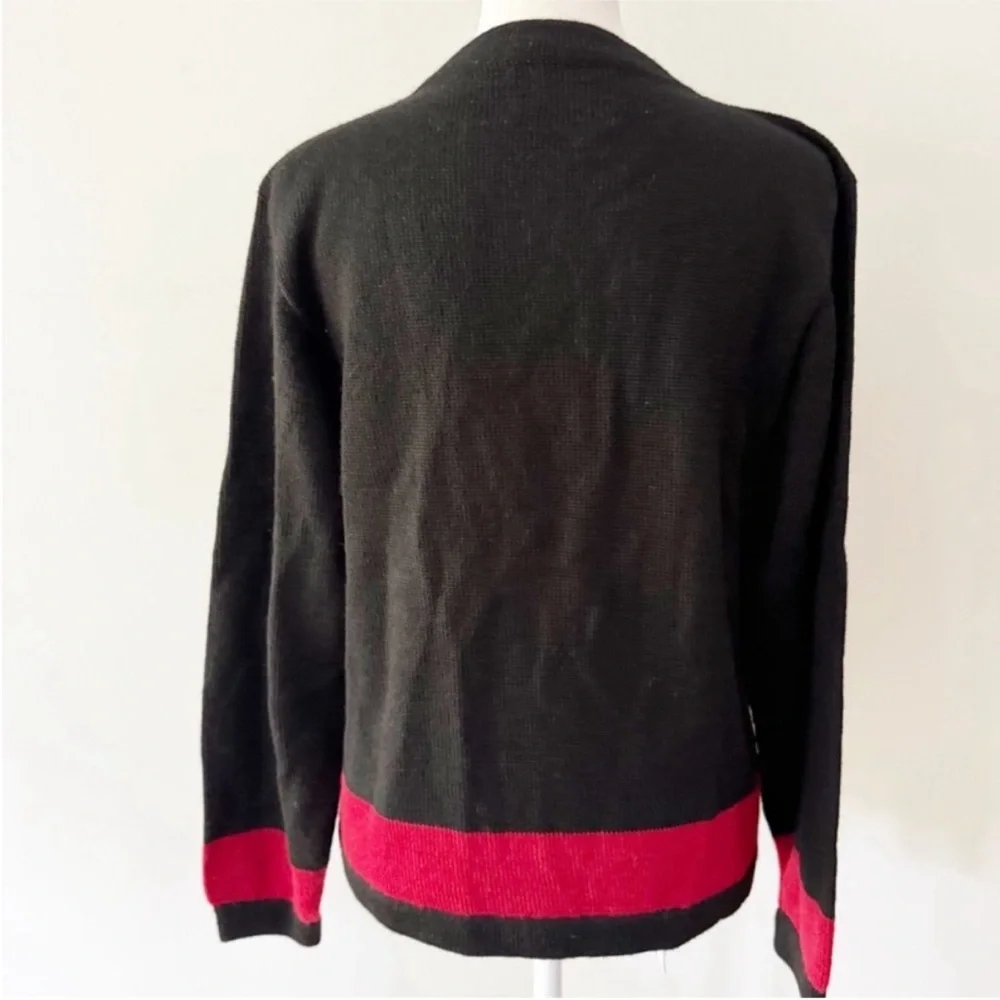 Vintage Women 100% Alpaca Cardigan Medium Wearable Art Quiet Luxury Whimsy